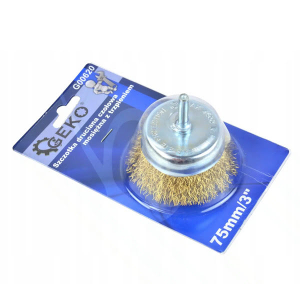 SZCZOTKA DRUCIANA NA WIERTARKĘ 75mm MOSIĘŻNA